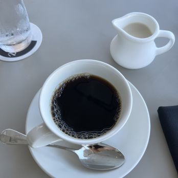 Quiora - Perfectly hot coffee with almond milk (by request - thank you!) - Italian Near Me - Honolulu, Hawaii