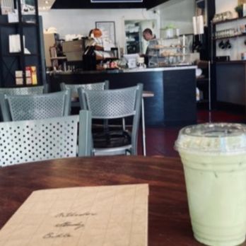 Preservation Coffee & Tea - The matcha drink + ordering counter - Coffee & Tea Near Me - Modesto, California