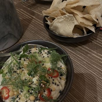 Ruffian - White bean hummus and pappadum - Wine Bars Near Me - New York, New York