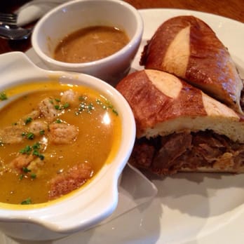 Mahony's Tavern - Beef dip with soup - Irish Near Me - Vancouver, British Columbia