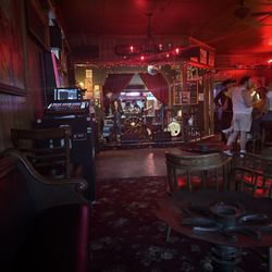 Old Western Saloon - The stage