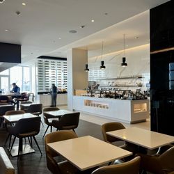 Maple Leaf Lounge - View of buffet (right) and bar (left)