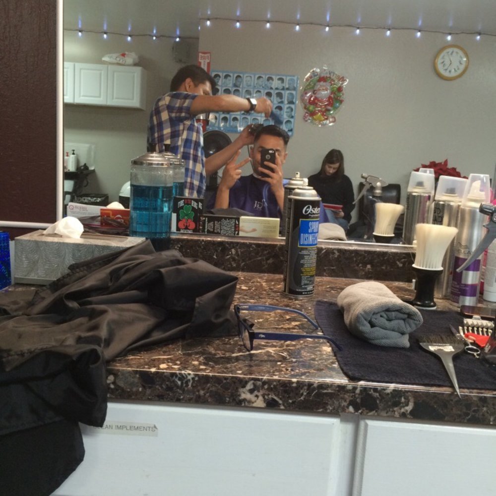 With my favorite barber, Joel from Hairforceone!!