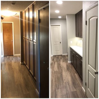 Reliable Construction & Design - a kitchen before and after remodeling - General Contractors Near Me
