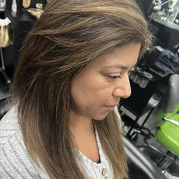 Highlights with toner Highlights with toner