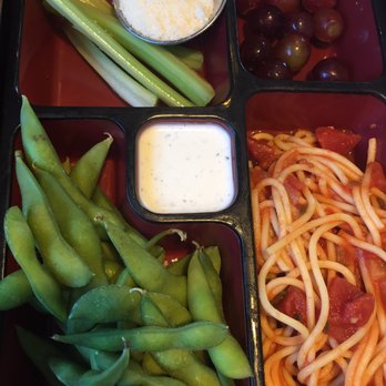 Bluewater Grill - Child spaghetti with sides - Seafood Near Me - Santa Barbara, California