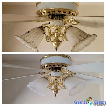 Get it Clean Services - Before and after we clean this ceiling fan - Home Cleaning Near Me - Canton, Massachusetts Get it Clean Services - Before and after we clean this ceiling fan - Home Cleaning Near Me - Canton, Massachusetts