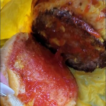 Dick's Drive-In - Didn't even see the patty until we opened it up... - Fast Food Near Me - Kent, Washington Dick's Drive-In - Didn't even see the patty until we opened it up... - Fast Food Near Me - Kent, Washington