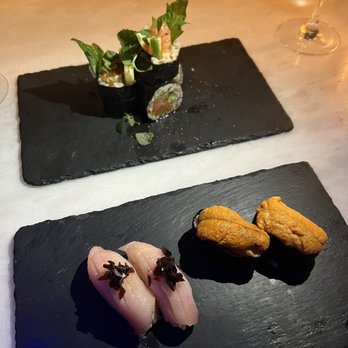 167 Sushi Bar - Uni and Hamachi Nigri Salmon roll - Sushi Bars Near Me - Charleston, South Carolina 167 Sushi Bar - Uni and Hamachi Nigri Salmon roll - Sushi Bars Near Me - Charleston, South Carolina