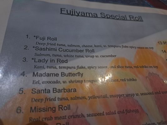 Menu photo 1 Fujiyama Stuart, FL
