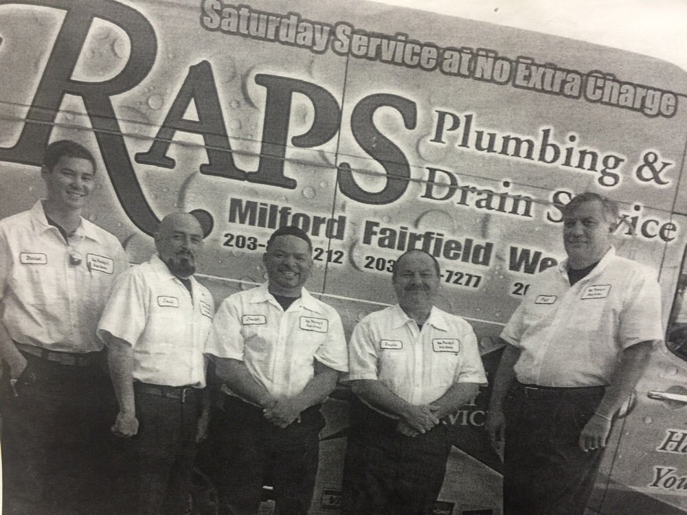 Slide of RAPS Plumbing Heating Cooling & Drain services