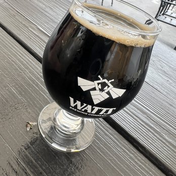 Watts Brewing - It's ironic that a tiny little bee was hanging out near my Watts Brewing beer. - Brewpubs Near Me - Woodinville, Washington Watts Brewing - It's ironic that a tiny little bee was hanging out near my Watts Brewing beer. - Brewpubs Near Me - Woodinville, Washington