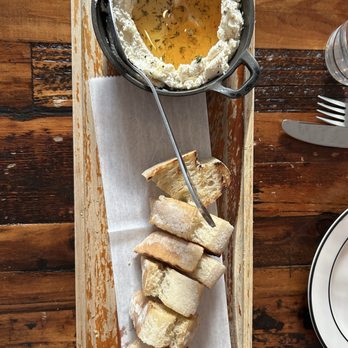Abigail Street - Ricotta and honey with warm bread. The ricotta was whipped. A light and sweet starter. - Mediterranean Near Me - Cincinnati, Ohio Abigail Street - Ricotta and honey with warm bread. The ricotta was whipped. A light and sweet starter. - Mediterranean Near Me - Cincinnati, Ohio