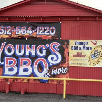 Young's BBQ & More - Outdoor banners - Barbeque Near Me - Lampasas, Texas Young's BBQ & More - Outdoor banners - Barbeque Near Me - Lampasas, Texas