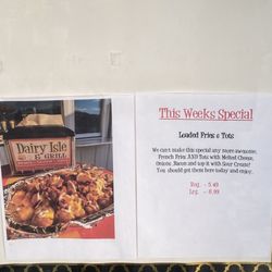 Dairy Isle & Grill - Weekly Specials
