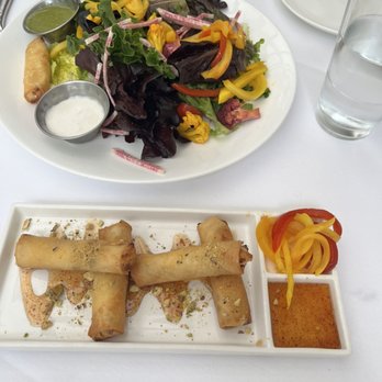 Bistronomy By Nico - Goat cheese spring rolls and the farm salad - French Near Me - Charleston, South Carolina Bistronomy By Nico - Goat cheese spring rolls and the farm salad - French Near Me - Charleston, South Carolina