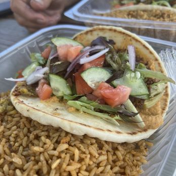 The Special - Falafel pita with veggies and rice - Food Trucks Near Me - Indian River, Michigan The Special - Falafel pita with veggies and rice - Food Trucks Near Me - Indian River, Michigan