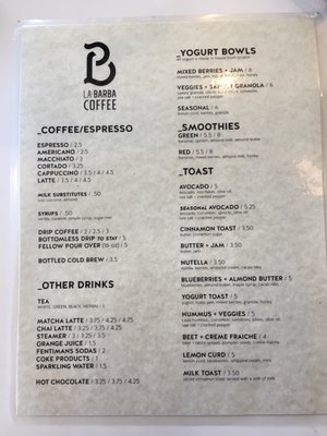 Menu photo 2 La Barba Coffee - Draper Draper, UT Menu photo 2 La Barba Coffee - Draper Draper, UT