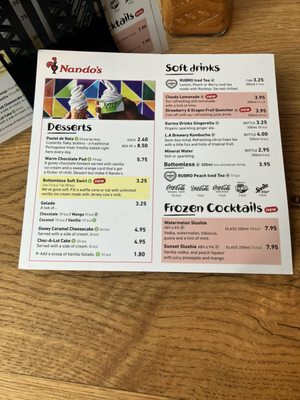 Menu photo 2 Nando's Reading, RDG Menu photo 2 Nando's Reading, RDG