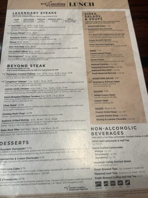 Menu photo 2 LongHorn Steakhouse Tifton, GA Menu photo 2 LongHorn Steakhouse Tifton, GA