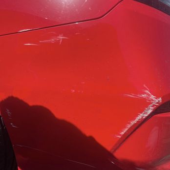 Insurance  Auto Body Mobile Services - Scratches from hit and run - Body Shops Near Me
