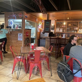 The Camphouse Burger Bar - Nice laid back atmosphere.  Limited seating but there's more outside where you can enjoy beautiful downtown Long Beach. - Burgers Near Me - Long Beach, Mississippi
