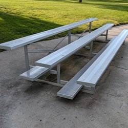 Liberty Park - Bleachers by the softball/kickball field