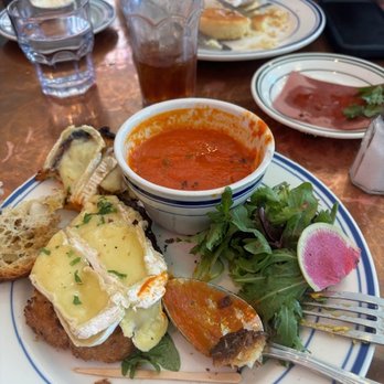 The Corner - Taleggio and cheese with tomato soup. Save your appetite and money. Go somewhere else! - Cafes Near Me - Montclair, New Jersey The Corner - Taleggio and cheese with tomato soup. Save your appetite and money. Go somewhere else! - Cafes Near Me - Montclair, New Jersey