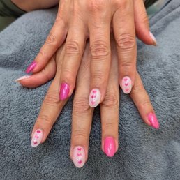 So happy with my Valentine nails! Thank you Kim So happy with my Valentine nails! Thank you Kim