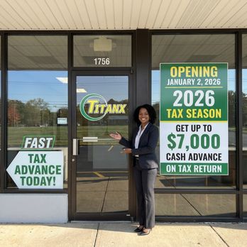 Entrance to the Titan Tax Roselawn office on Reading Road