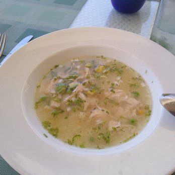 Cilantro's - Lunch - chicken soup with peas I added the accompaniments. - Seafood Near Me - Cabo San Lucas, BCS Cilantro's - Lunch - chicken soup with peas I added the accompaniments. - Seafood Near Me - Cabo San Lucas, BCS