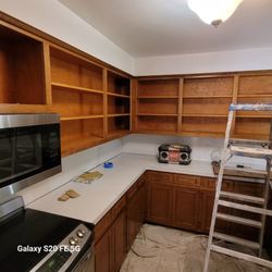 Shelby's Painting and Handyman services - After doors are removed, and before primer