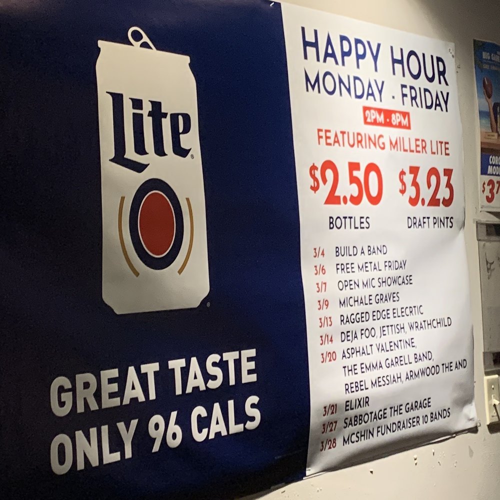 Another  Round  Bar And Grill - Happy Hour poster showing cheap beer. - Sports Bars Near Me - Richmond, Virginia