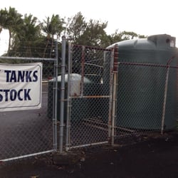 Hilo Waterworks - Tanks in the yard