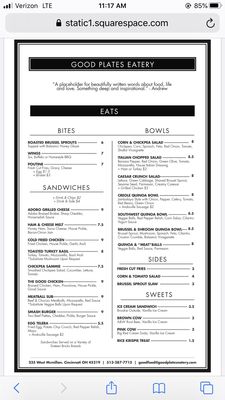 Menu photo 6 Good Plates Eatery Cincinnati, OH