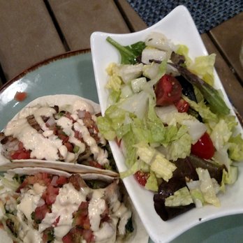 Angler & Ale - Fish tacos with salad - Seafood Near Me - Duck Key, Florida Angler & Ale - Fish tacos with salad - Seafood Near Me - Duck Key, Florida