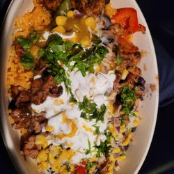 Guac Time Mexican Grill - Jerk Chicken bowl