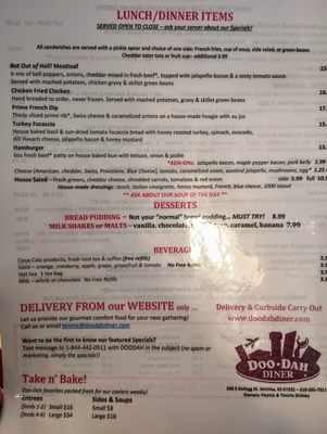 Menu photo 2 Doo-Dah Diner Wichita, KS Menu photo 2 Doo-Dah Diner Wichita, KS