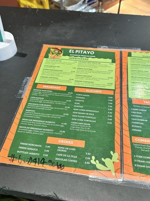 Menu photo 7 El Pitayo Fairfield, CA