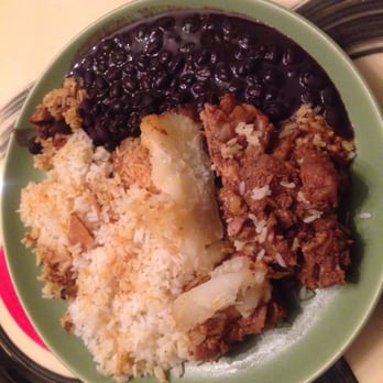 Sabor Tropical Supermarket Cafeteria - Pork stew with rice, black beans and yuca (at home) - Grocery Near Me - Miami, Florida Sabor Tropical Supermarket Cafeteria - Pork stew with rice, black beans and yuca (at home) - Grocery Near Me - Miami, Florida