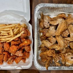 J & J Fish & Chicken - Wings and catfish and fries