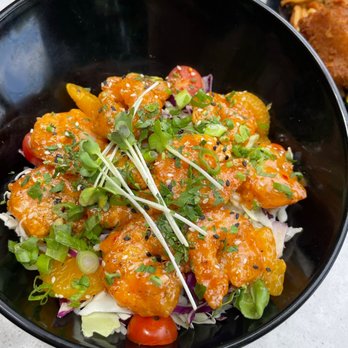 OC Fish Grill - Thai Shrimp Bowl with white rice - Seafood Near Me - Irvine, California OC Fish Grill - Thai Shrimp Bowl with white rice - Seafood Near Me - Irvine, California