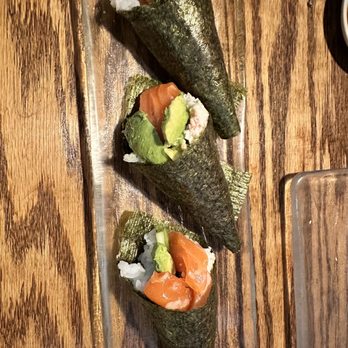 Kaori Sushi - Salmon hand roll - Sushi Bars Near Me - Fullerton, California Kaori Sushi - Salmon hand roll - Sushi Bars Near Me - Fullerton, California
