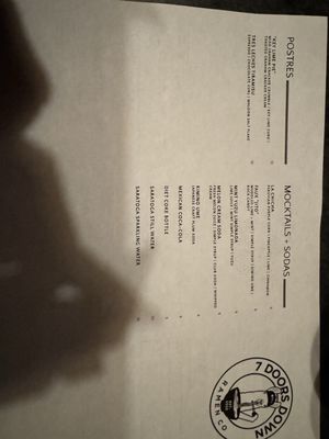 Menu photo 4 7 Doors Down Bloomfield, NJ