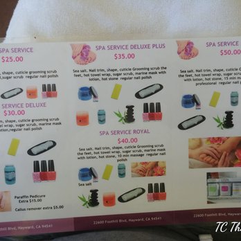Royal Nail Bar - The menu of services that I had to ask to see AFTER my appointment was almost done. - Nail Salons Near Me - Hayward, California Royal Nail Bar - The menu of services that I had to ask to see AFTER my appointment was almost done. - Nail Salons Near Me - Hayward, California