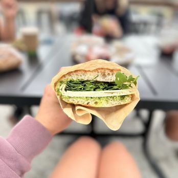 Prager Brothers Artisan Breads - Turkey Chimichurri Sandwich - Bakeries Near Me - Carlsbad, California Prager Brothers Artisan Breads - Turkey Chimichurri Sandwich - Bakeries Near Me - Carlsbad, California