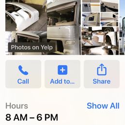 Listed hours of operation and phone log.