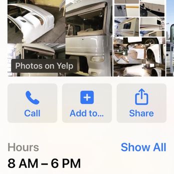 RM's RV Service - Listed hours of operation and phone log. - RV Repair Near Me - Bakersfield, California