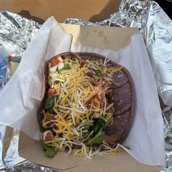 A1A Burrito Works - Baja style chicken taco, the soft corn tortilla was delicious and also purple but so delicious - Mexican Near Me - Flagler Beach, Florida A1A Burrito Works - Baja style chicken taco, the soft corn tortilla was delicious and also purple but so delicious - Mexican Near Me - Flagler Beach, Florida