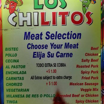 Los Chilitos - Meat Selection menu - Mexican Near Me - Flushing, New York